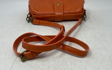 Load image into Gallery viewer, Grace's Bags Womens Orange Leather Detachable Strap Lined Crossbody Handbag