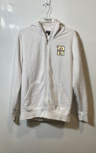 Load image into Gallery viewer, True Religion Mens White Long Sleeve Kangaroo Pockets Full Zip Hoodie Size M