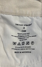 Load image into Gallery viewer, Ann Taylor Womens White Corduroy Light Wash The Easy Straight Leg Jeans Size 2