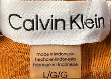 Load image into Gallery viewer, Calvin Klein Womens Brown Short Sleeve Hooded Short T-Shirt Dress Size L