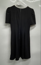 Load image into Gallery viewer, Karl Lagerfeld Womens Black Scuba Crepe Contrast-Trim A-Line Dress Size 6