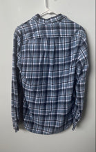 Load image into Gallery viewer, J.Crew Mens Blue Flannel Long Sleeve Spread Collar Button-Up Shirt Size S