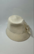 Load image into Gallery viewer, Whiteley Womens Cream Bow Detail Narrow Brim Elasticised Comfort Band Bucket Hat