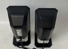 Load image into Gallery viewer, Set Of 2 Pcs Dell A225 Black Silver-Tone Wired Computer Speaker Untested
