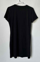 Load image into Gallery viewer, Karl Lagerfeld Womens Black Short Sleeve Crew Neck T-Shirt Dress Size M