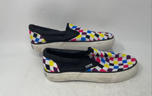 Load image into Gallery viewer, Mudd Mens Multicolor Checkered Slip-On Low Top Sneaker Shoes Size 10