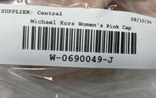 Load image into Gallery viewer, Michael Kors Womens Pink Signature Print Adjustable Baseball Cap