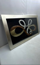 Load image into Gallery viewer, Modern Large 3D Mixed Metal Design Abstract Wall Art Home Decor Silver Frame