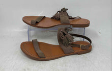 Load image into Gallery viewer, Kate Spade New York Womens Carlita Brown Tassel Flat Slingback Sandals Size 8M