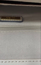 Load image into Gallery viewer, Aldo Womens Beige Faux Leather Inner Pockets Chain Strap Clutch Purse