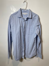 Load image into Gallery viewer, Old Navy Mens Blue Collared Built-In Flex Slim Fit Everyday Button-Up Shirt Sz L