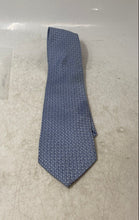 Load image into Gallery viewer, Altea Milano Mens Blue Geometric Keeper Loop Adjustable Pointed Tie
