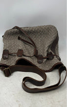 Load image into Gallery viewer, Origi Womens Gray Brown Adjustable Strap Inner Pockets Drawstring Bucket Bag