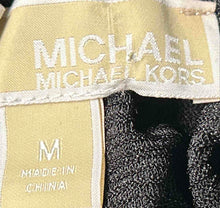 Load image into Gallery viewer, Michael Kors Womens Black Long Sleeve Keyhole Blouse Top Size Medium