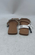 Load image into Gallery viewer, Zara Womens Brown Silver Open Toe Slip-On Slide Sandals Size 36 With Tag