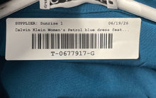 Load image into Gallery viewer, Calvin Klein Womens Petrol Blue Belt Shirt Dress Size 8 With Tag