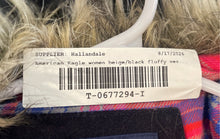 Load image into Gallery viewer, American Eagle Outfitters Womens Brown Fluffy Open-Front Vest Size Large
