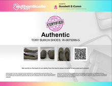 Load image into Gallery viewer, Authentic Tory Burch Womens Caroline Gray Glitter Ballet Flats Size 8M Worn