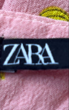Load image into Gallery viewer, Zara Womens Pink Banana Print Spaghetti Strap One-Piece Romper Size Small