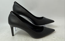 Load image into Gallery viewer, Michael Kors Womens Alina Flex Black Leather Pointed Toe Pump Heels Size 10M