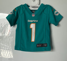 Load image into Gallery viewer, Nike Boys Green NFL Miami Dolphins Tua Tagovailoa #1 Football Jersey Size 2T