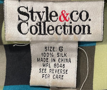 Load image into Gallery viewer, Style & Co. Collection Womens Multicolor Checkerboard Button-Up Shirt Size 6
