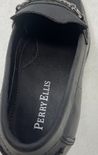 Load image into Gallery viewer, Perry Ellis Mens Black Leather Round Toe Slip-On Loafer Dress Shoes Size 8M