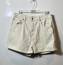 Load image into Gallery viewer, Zara Womens Beige Denim Cotton 5 Pocket Design High Waist Mom Shorts Size 14