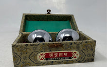 Load image into Gallery viewer, Set Of 2 Pcs Vintage Silver-Tone Chinese Hand Therapy Baoding Balls With Case