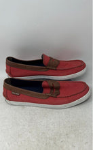 Load image into Gallery viewer, Cole Haan Mens Red Brown Moc Toe Slip-On Penny Loafer Shoes Size 10.5M