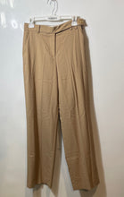 Load image into Gallery viewer, Zara Womens Brown Slash Pockets Flat Front Wide-Leg Dress Pants Size XS