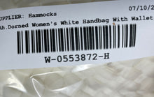 Load image into Gallery viewer, Ahdorned Womens White Woven Double Handle Tote Handbag With Wallet