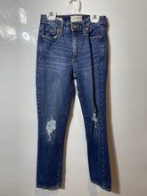 Load image into Gallery viewer, Universal Thread Womens Blue Distressed Denim Skinny Leg Jeans Size 00/24R