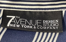 Load image into Gallery viewer, 7th Avenue Design Studio New York & Company Womens Blue White Blouse Top Size XL
