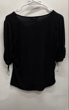 Load image into Gallery viewer, Calvin Klein Womens Black 3/4 Sleeve V-Neck Blouse Top Size Large
