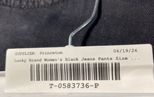 Load image into Gallery viewer, Lucky Brand Womens Black Denim Dark Wash Regular Fit Straight Leg Jeans Sz 0/25