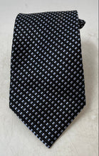 Load image into Gallery viewer, Michael Kors Mens Black Printed Keeper Loop Adjustable Formal Pointed Tie