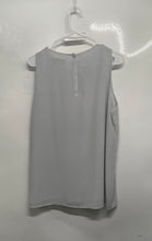 Load image into Gallery viewer, Ann Taylor Loft Womens Gray Sleeveless Round Neck Blouse Top Size XL