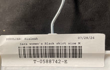 Load image into Gallery viewer, Zara Womens Black Distinctive Side Buckle Zippered Mini Skort Size Medium