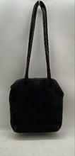 Load image into Gallery viewer, Fossil Womens Black Zipper Inner Pockets Double Braided Strap Shoulder Bag