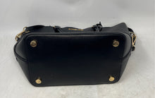 Load image into Gallery viewer, Michael Kors Womens Trista Grab Black Pebbled Leather Double Handle Tote Bag