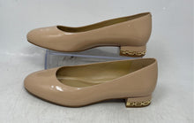 Load image into Gallery viewer, Michael Kors Womens Beige Patent Leather Slip-On Block Pump Heels Size 8M