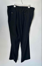 Load image into Gallery viewer, Lorenzo Bruno Mens Black Pleated Front Pockets Dress Pants Size 46W