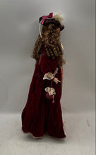 Load image into Gallery viewer, Victorian Style Curly Hair Porcelain Doll Collectible By Pamela Phillips
