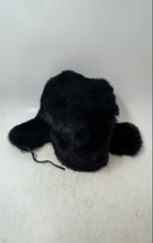 Load image into Gallery viewer, Mens Black Inter Praise Fuzzy Ear Flaps Winter Trapper Hat Size XL