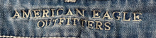 Load image into Gallery viewer, American Eagle Outfitters Womens Blue Denim 5 Pocket Design Hot Pant Shorts Sz 8