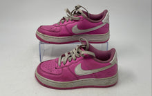 Load image into Gallery viewer, Nike Girls Air Force 1 FV5948-600 Pink Low Top Lace-Up Sneaker Shoes Size 1Y