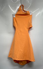Load image into Gallery viewer, Zara Womens Orange Halter Neck Cut-Out Sleeveless Mini Dress Size Small
