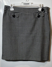 Load image into Gallery viewer, Ann Taylor Womens Black White Check Short Straight & Pencil Skirt Size 10