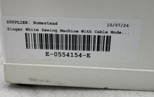 Load image into Gallery viewer, Singer Model No: 2502C White Sewing Machine With Cable Not Tested